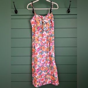 Spring Floral Midi Dress